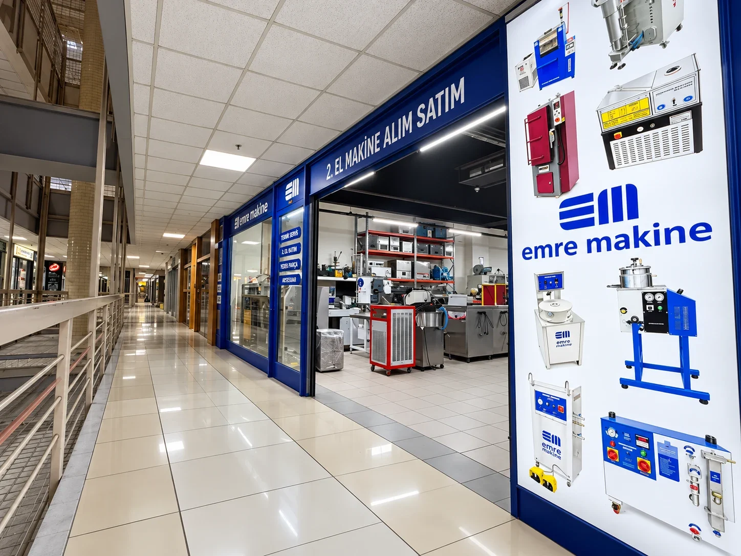 The Emre Makine storefront in the Kuyumcukent corridor
