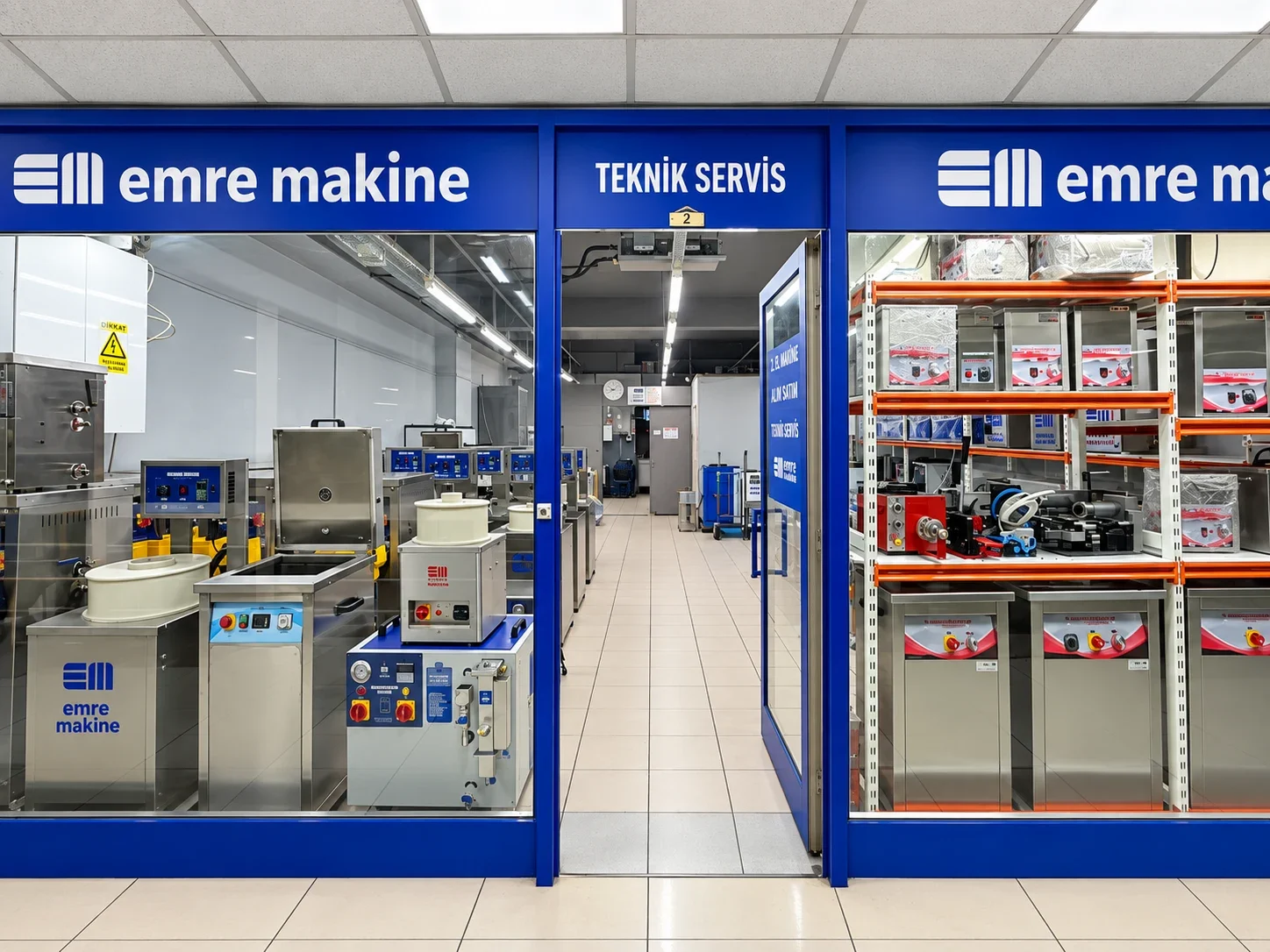 Kuyumcukent’teki teknik servis alanının girişi